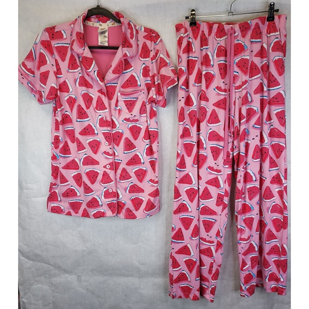 Munki Munki Watermelon Pajama Set Women's M Nightwear Jammies Kidcore Cute Girly